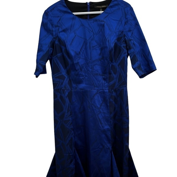 CYNTHIA Steffe Lapis Blue Long Sleeve Dress NWT - Picture 1 of 15
